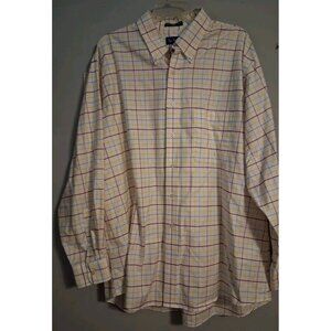 Paul Fredrick Finest 100% Cotton Sport Shirt Size XXL Multi Color